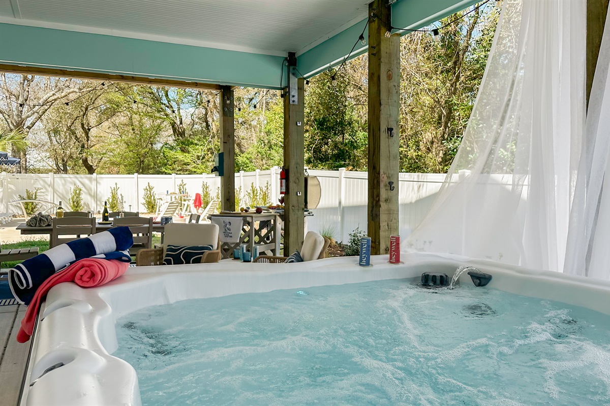 Soak sore muscles after a great workout!