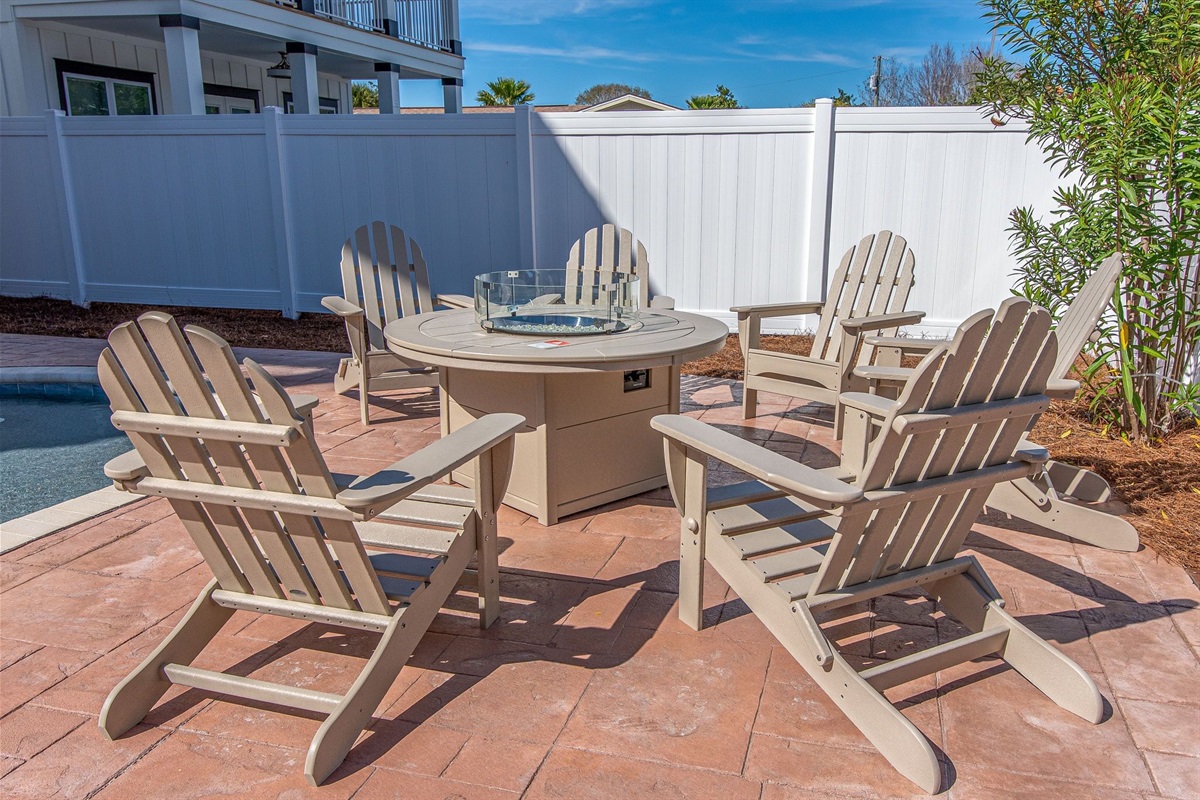 Fire pit for chilly nights