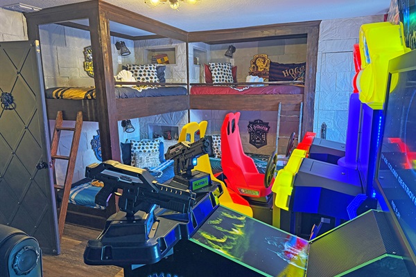 Kids Can Sleep In Their Arcade Game Room