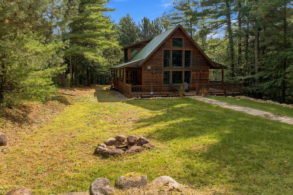 Gather around the firepit beneath the stars after a memorable day in the Adirondacks.