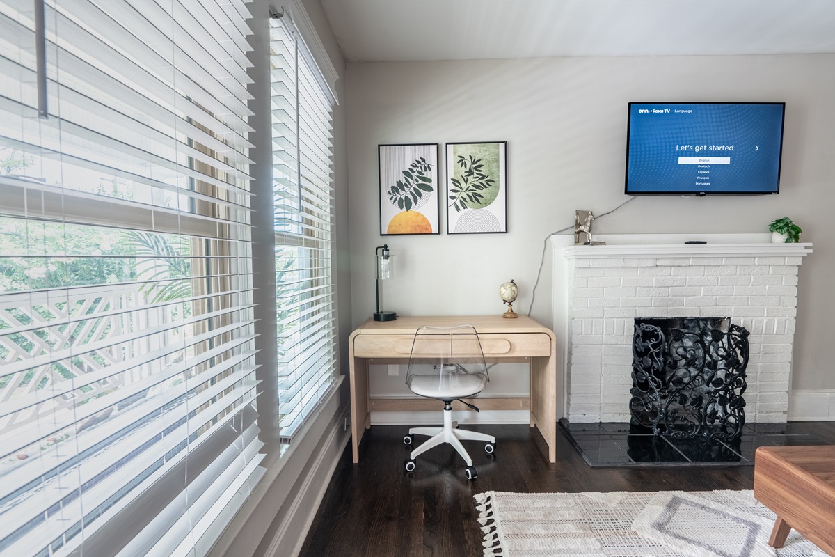 Work and Play: Find the perfect balance with our dedicated workspace, ideal for remote work or study.