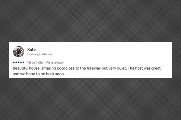 Review from Previous Listing in Airbnb