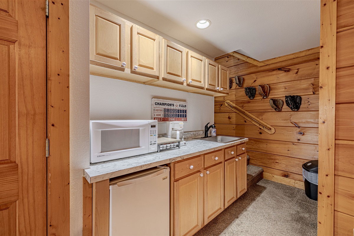 Basement kitchenette