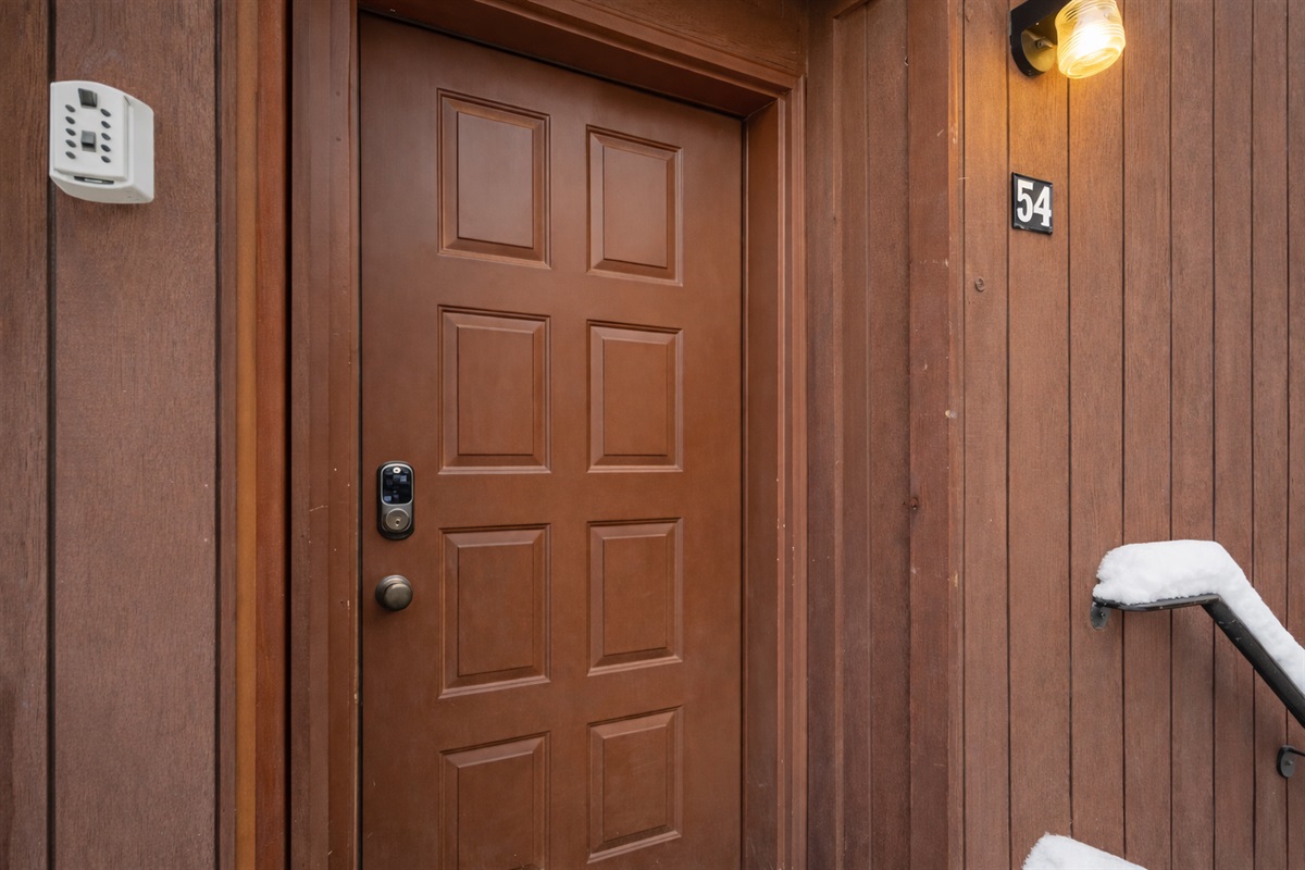 Private, secure entry with keyless access for seamless arrivals.