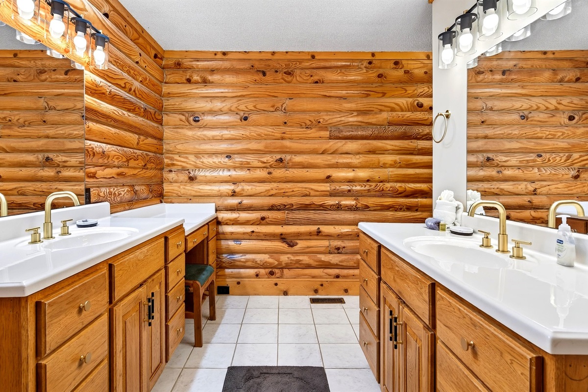 Additional view of the master bathroom.
