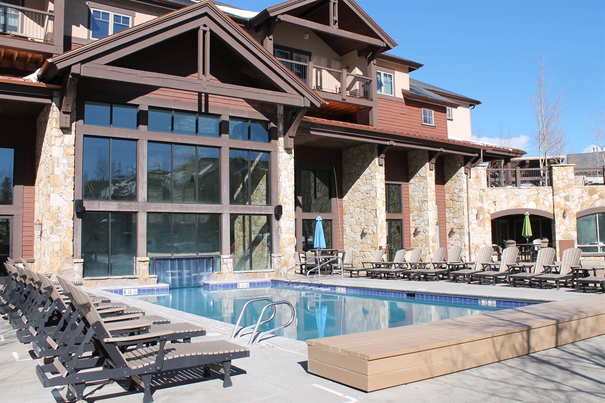 Outdoor heated pool