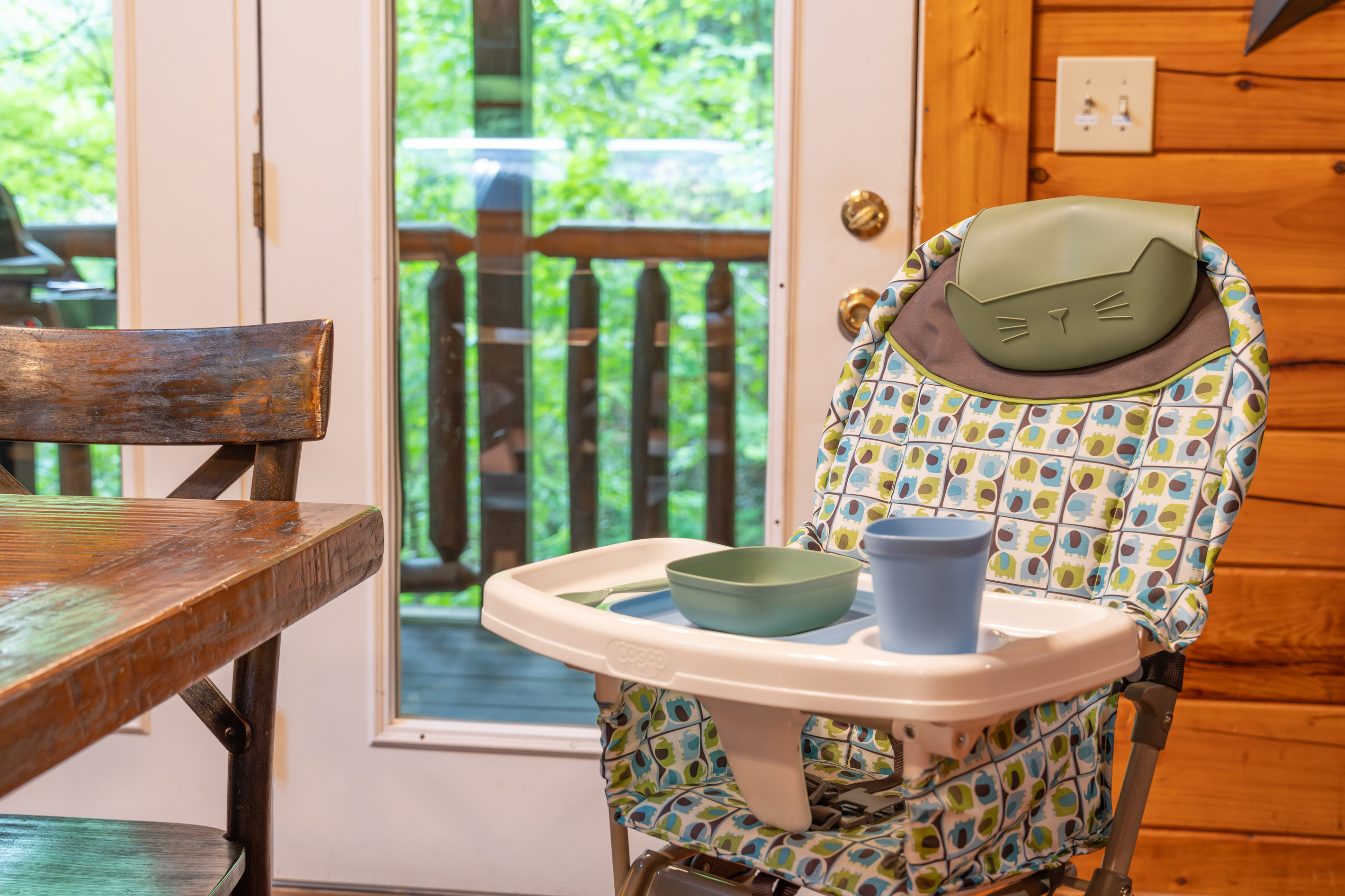 Your littlest family members even have their own seat at the table. 