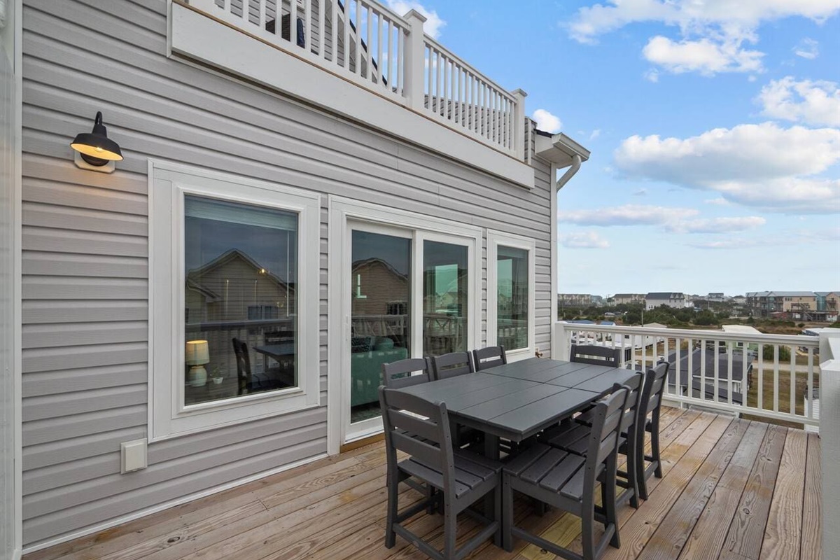 Ocean views off the 2nd floor deck