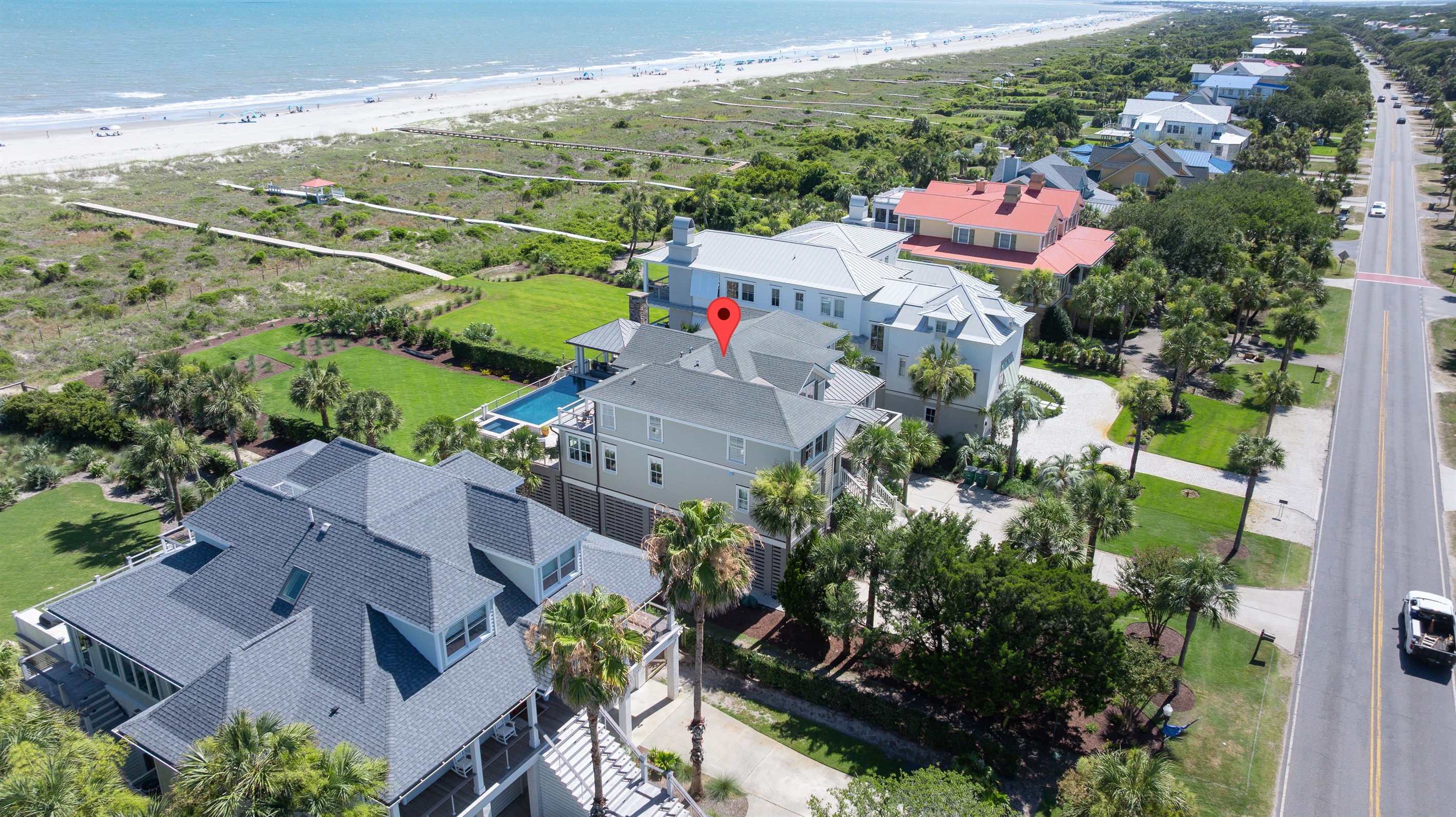 Location on Beach | Beach Shelter | 3708 Palm Blvd | Isle of Palms, SC | IOP Escapes