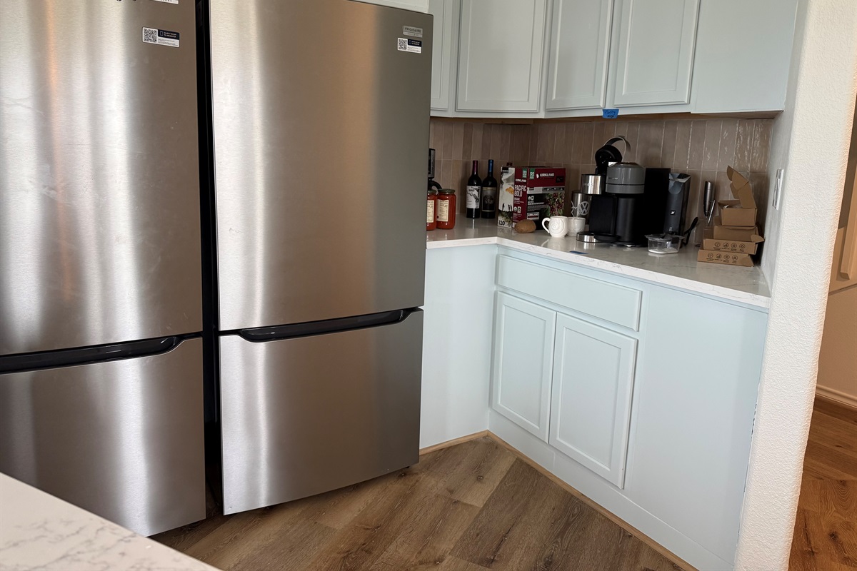 Double fridges! Coffee bar dedicated space for your cuppa! 5/7/26