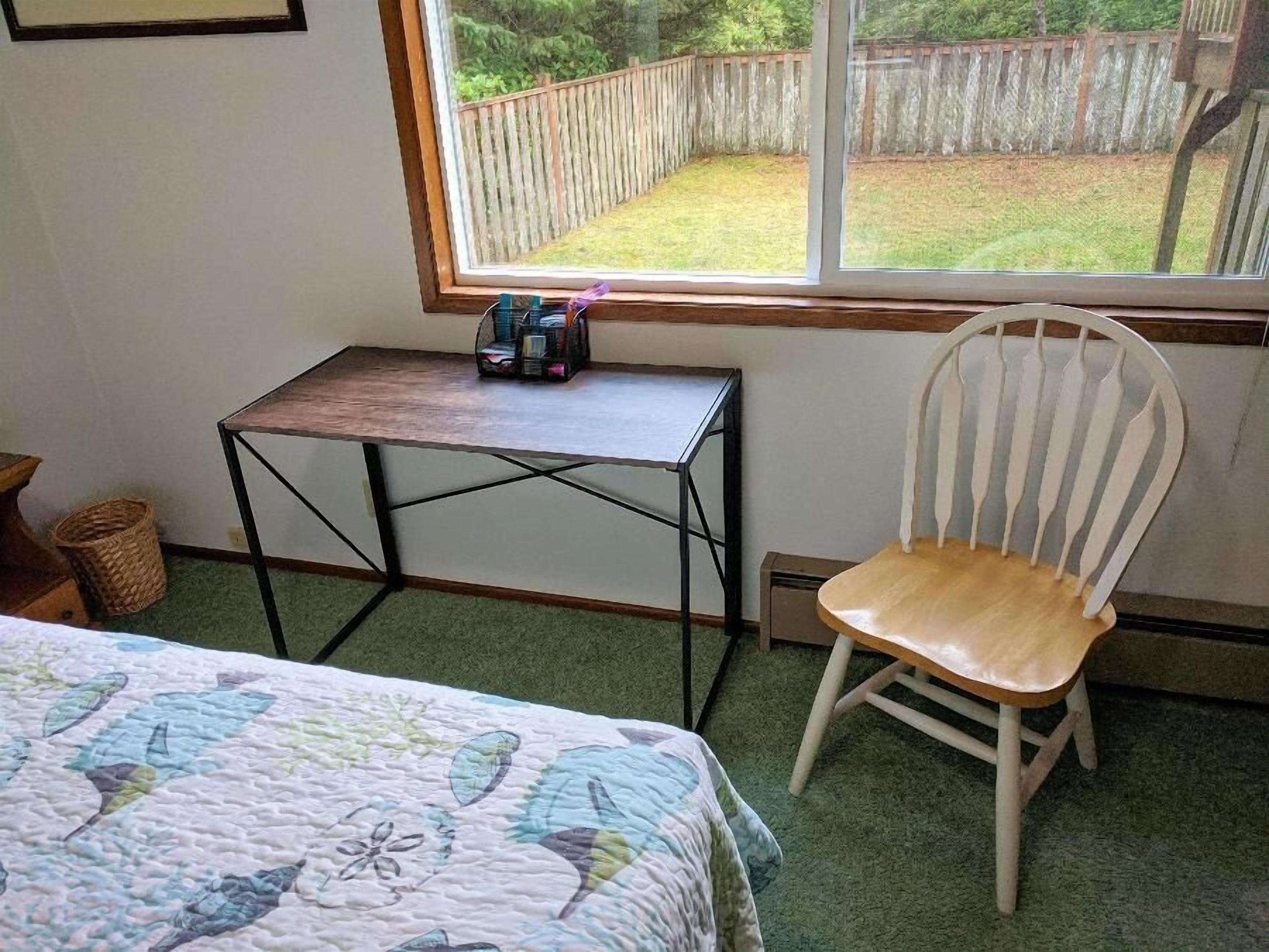 desk in first floor bedroom
