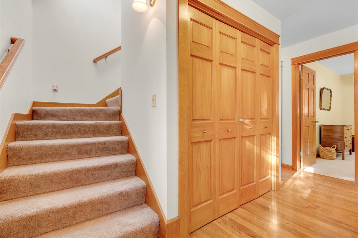 Stairs to the primary bedroom 
