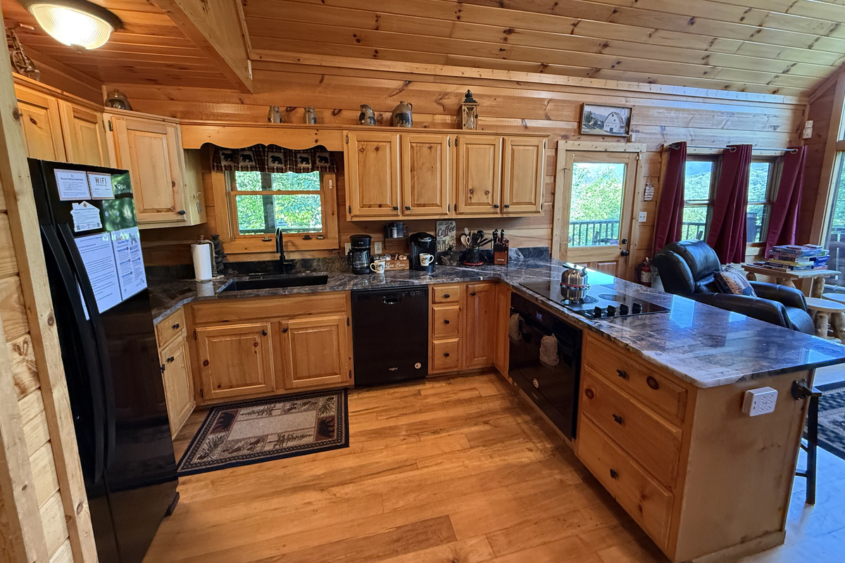 Fully stocked kitchen