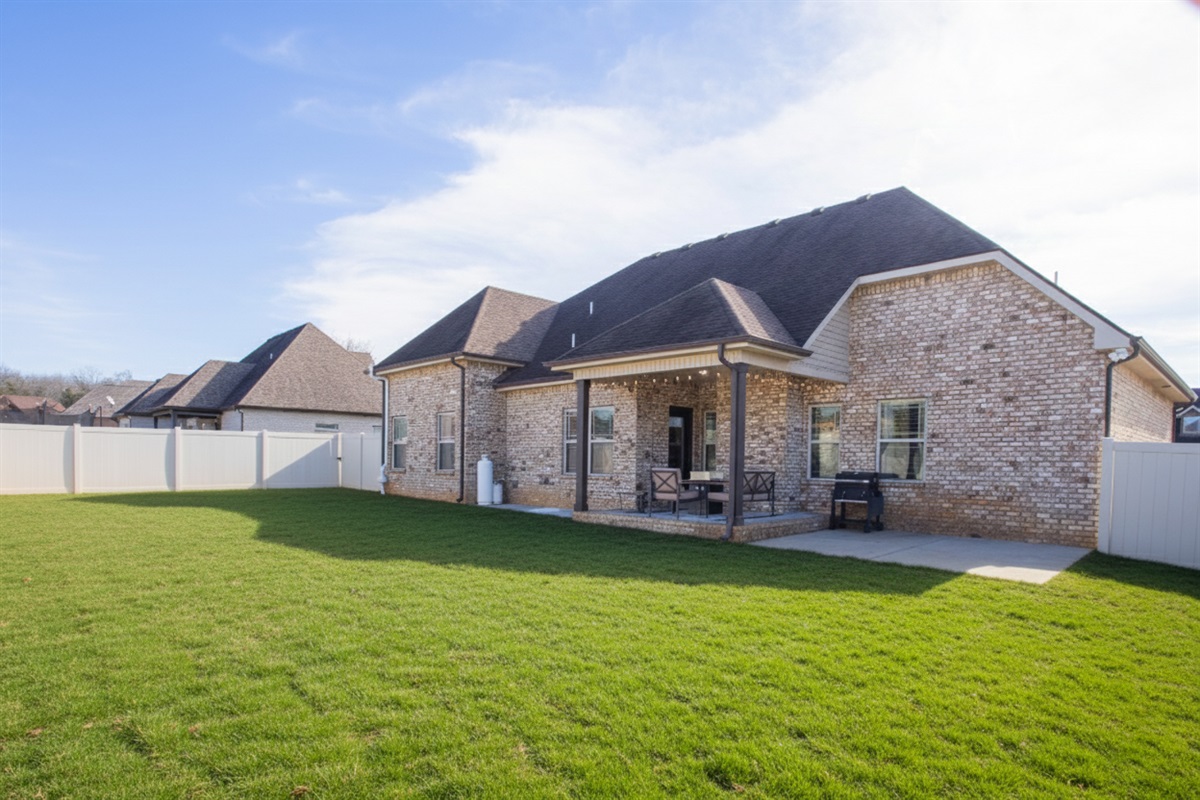 Great backyard for barbecue!