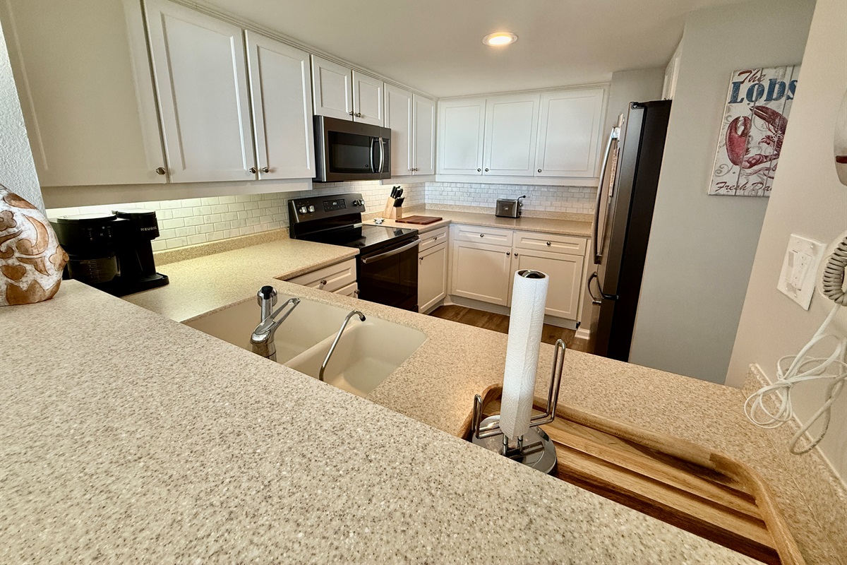 Kitchen with Newer Stainless Appliances