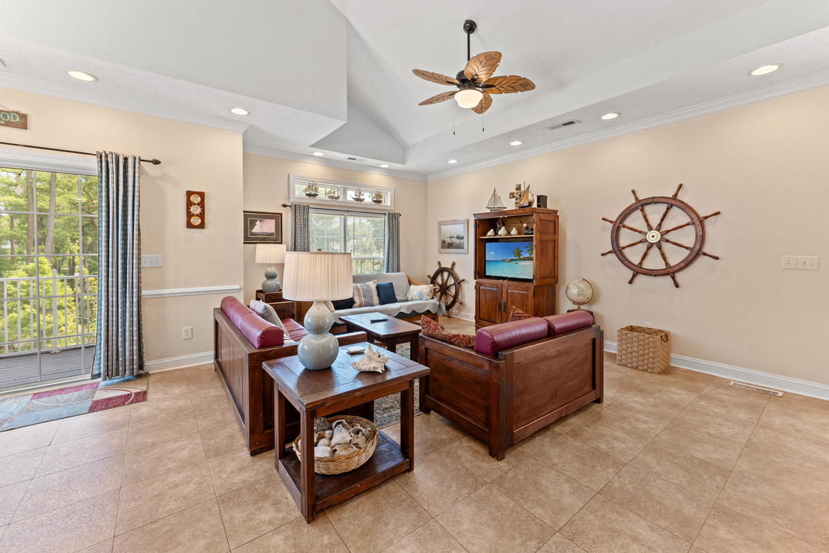 Family Room w/ multiple seating arrangement