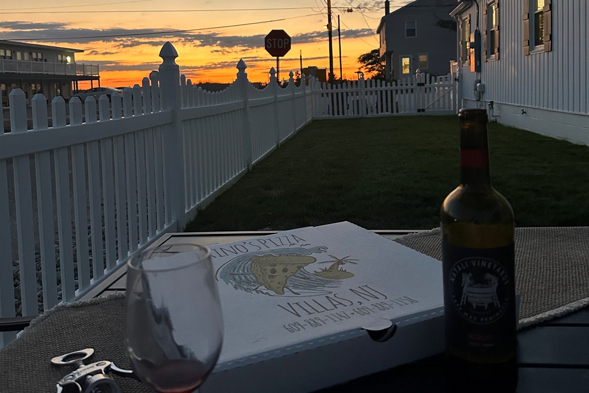 Dining Patio under beautiful skys
