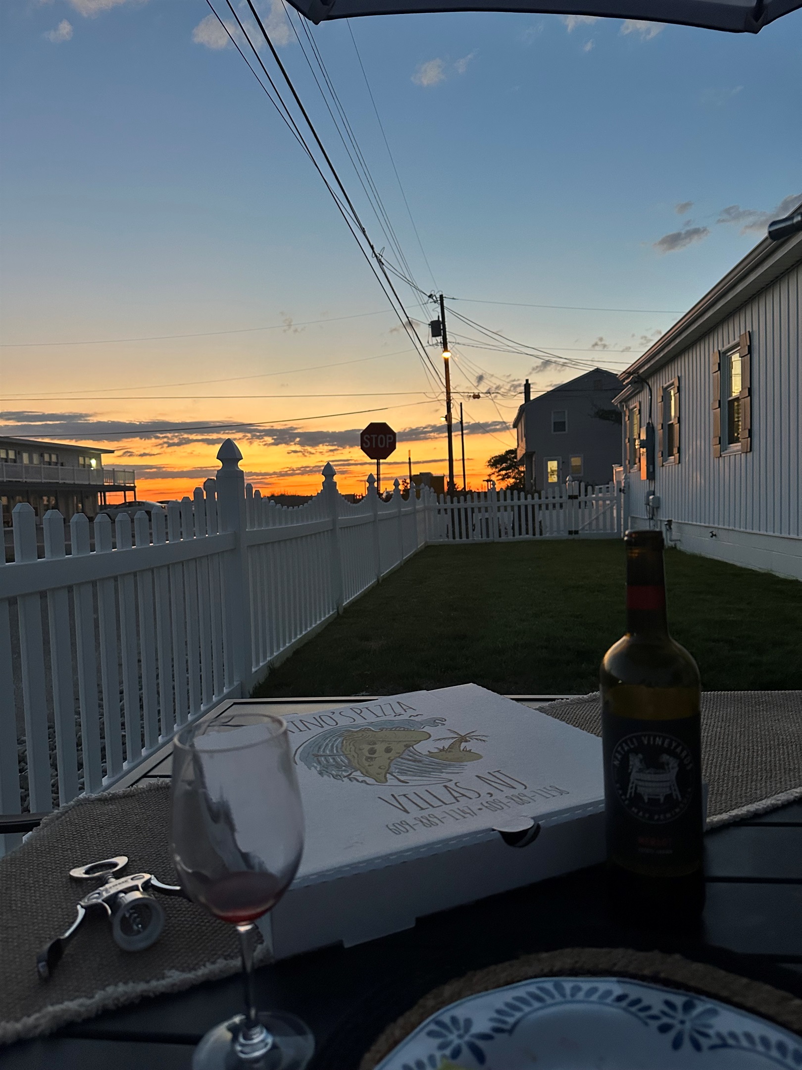 Dining Patio under beautiful skys