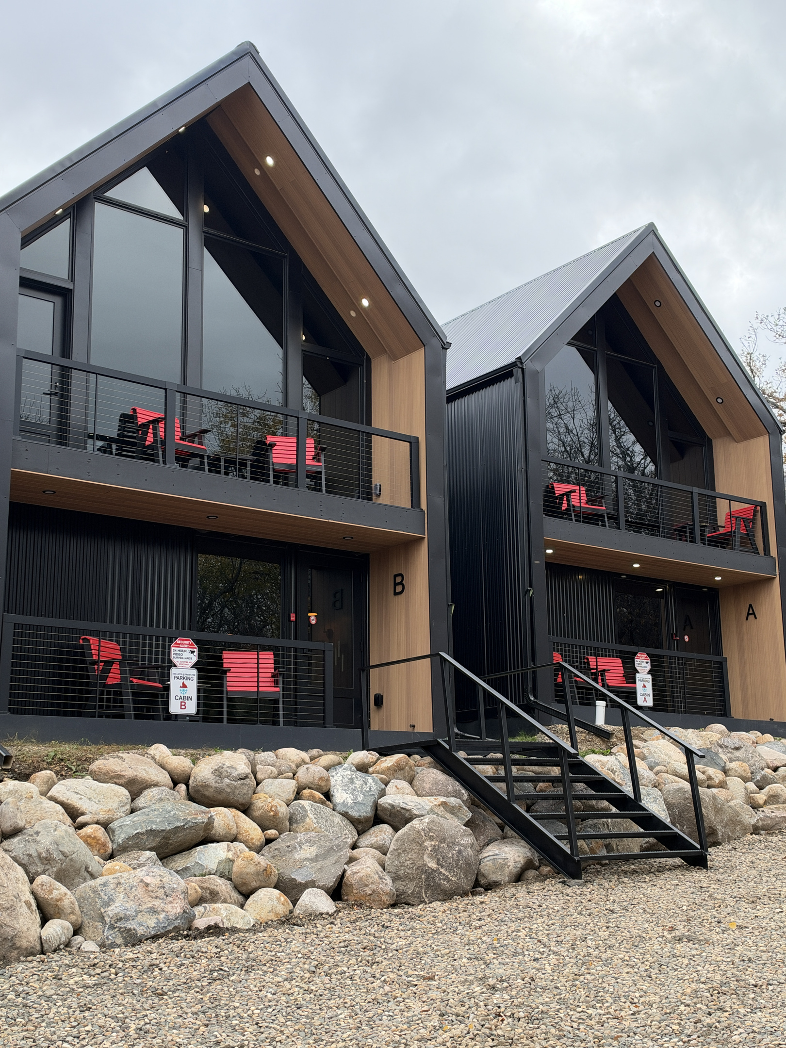 Parking Side of Cabins