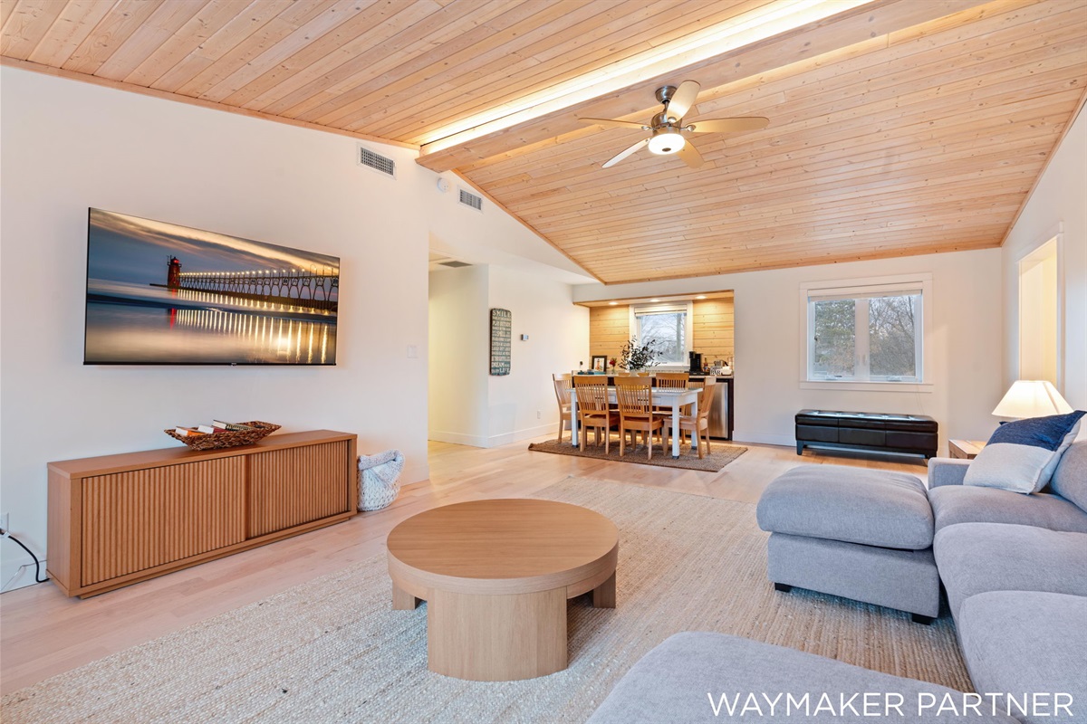 We have a 65 inch smart TV in this common area