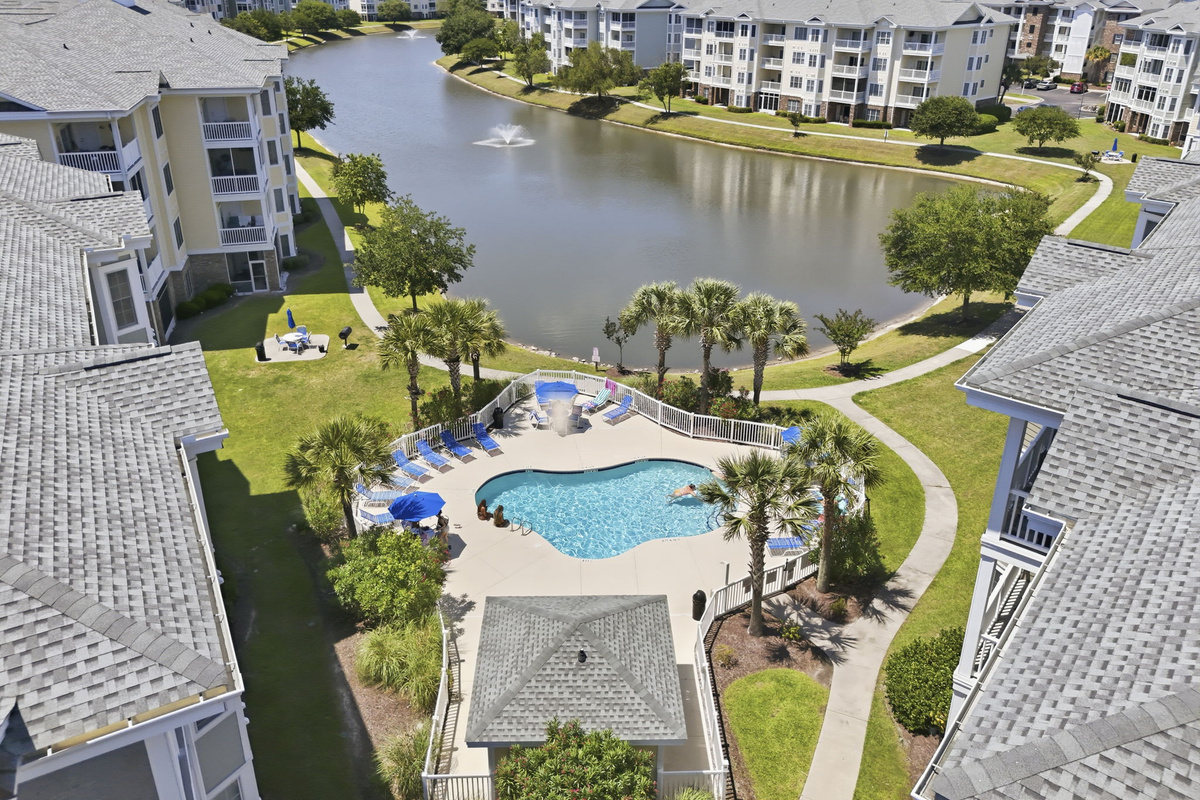 Enjoy easy access to the pool while taking in the beautiful Magnolia Pointe Community.