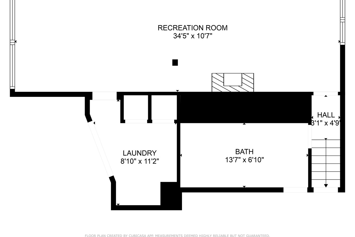 lower level floor plan main house