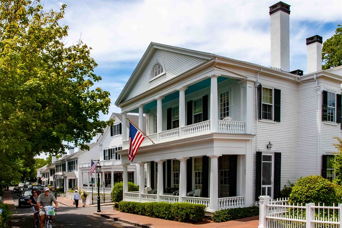 The Captain Morse House looking towards town