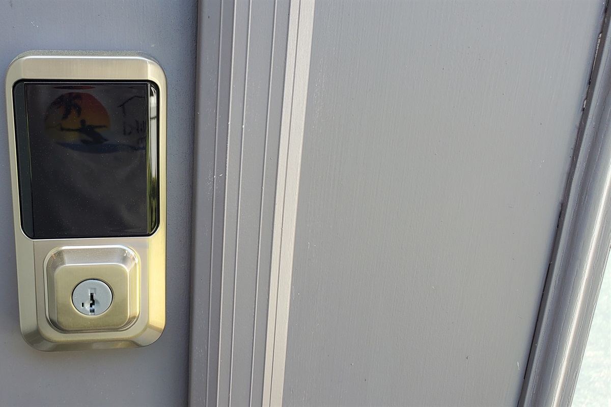 Smart lock to access villa