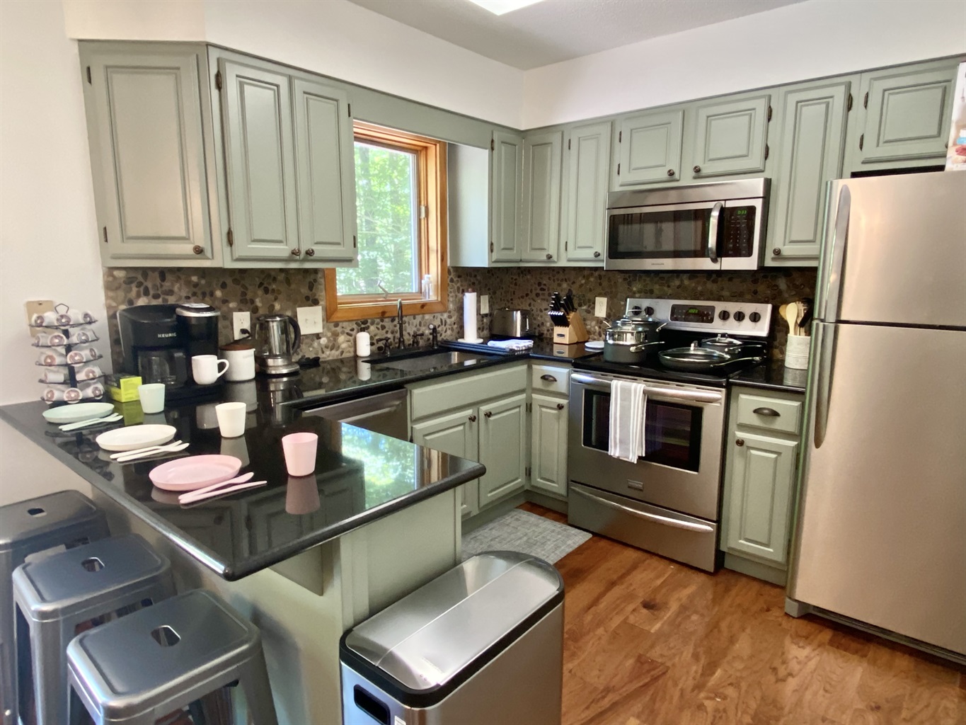 Fully stocked kitchen