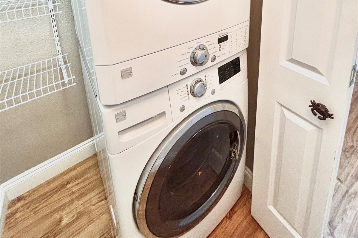 Washer and dryer available for use upstairs!