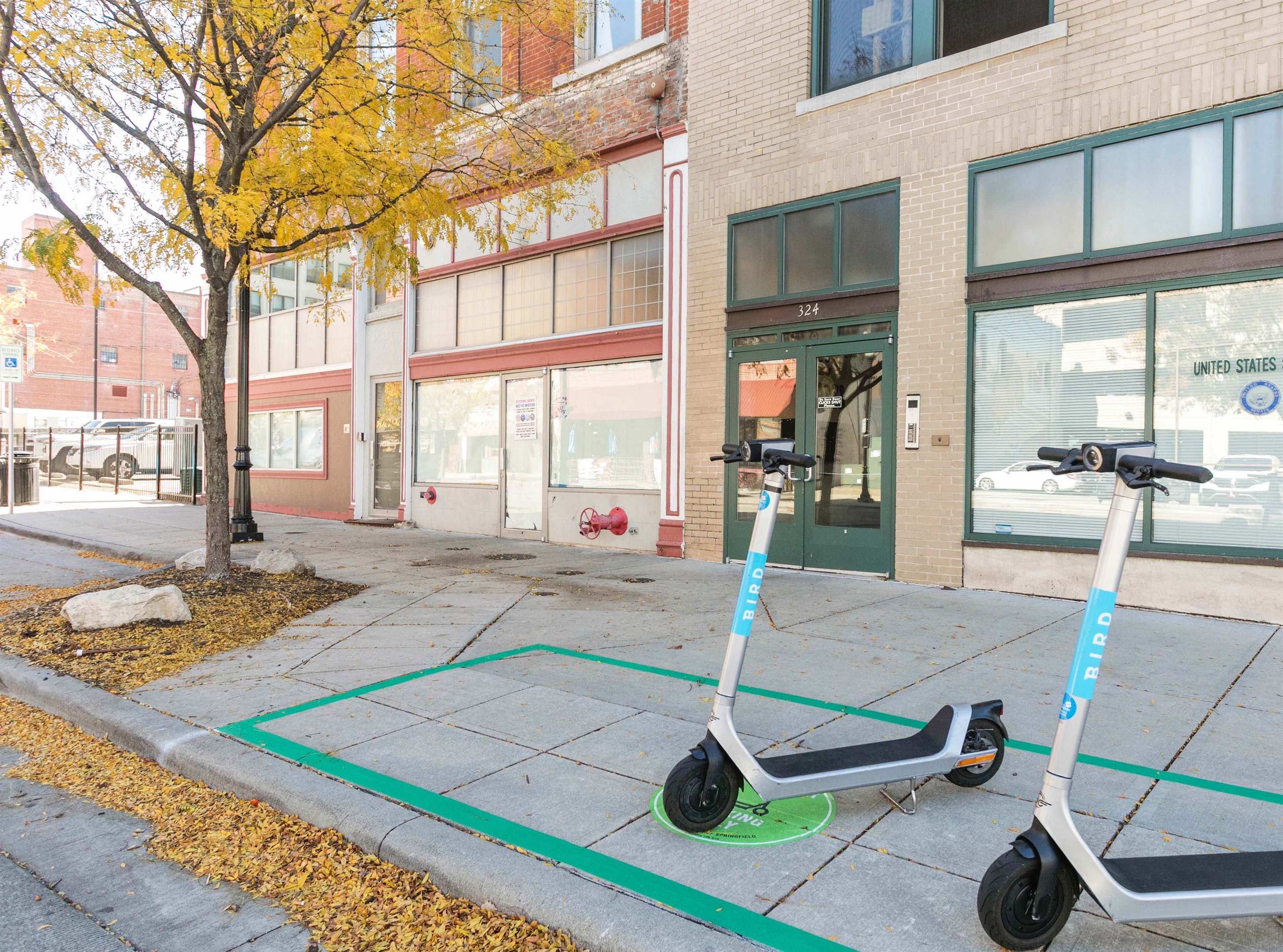 Scooter Parking Right out Front!