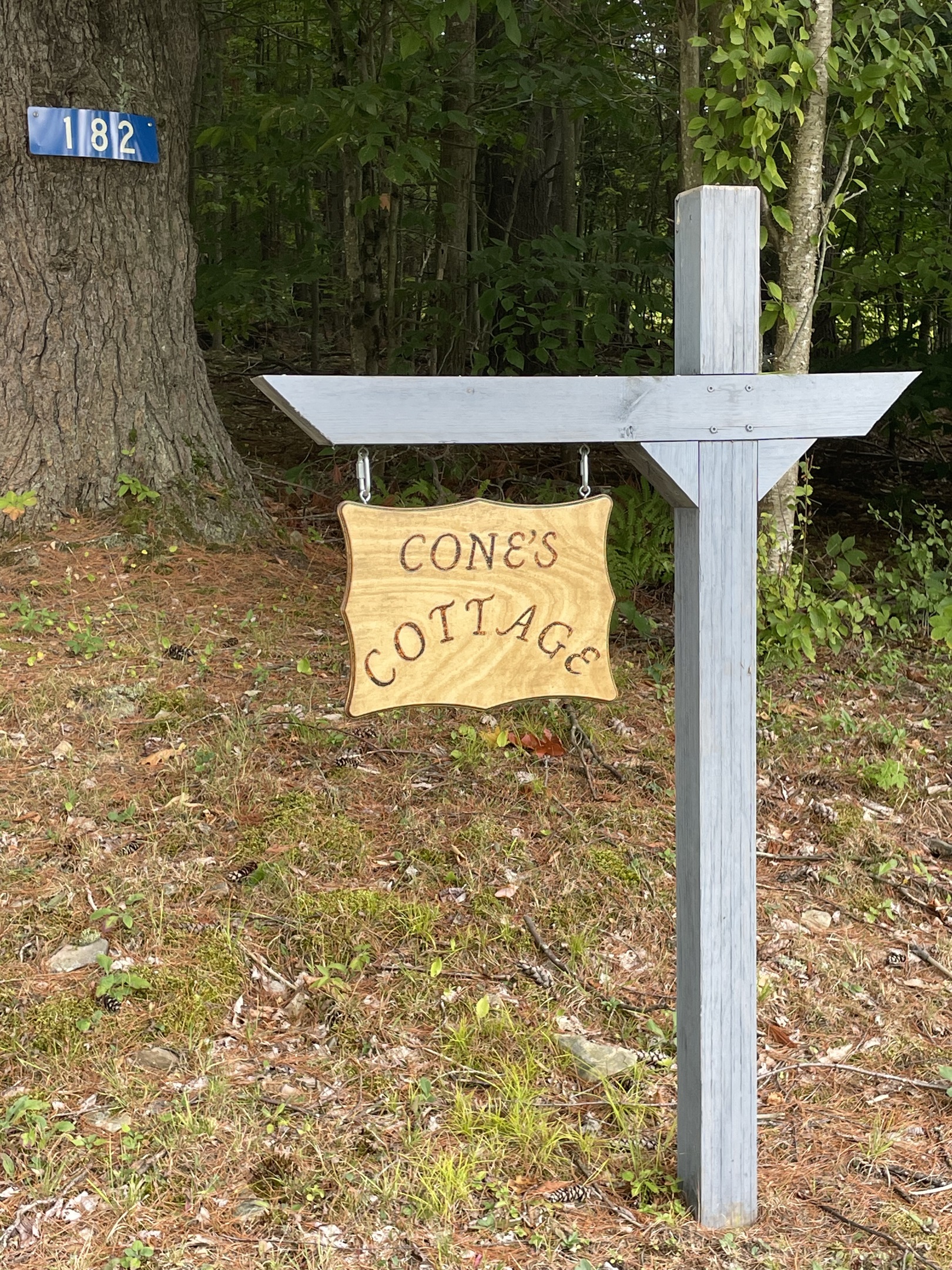 You have arrived at Cone's Cottage