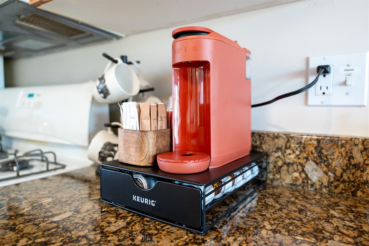 Dedicated coffee station — because mountain mornings start with great coffee.