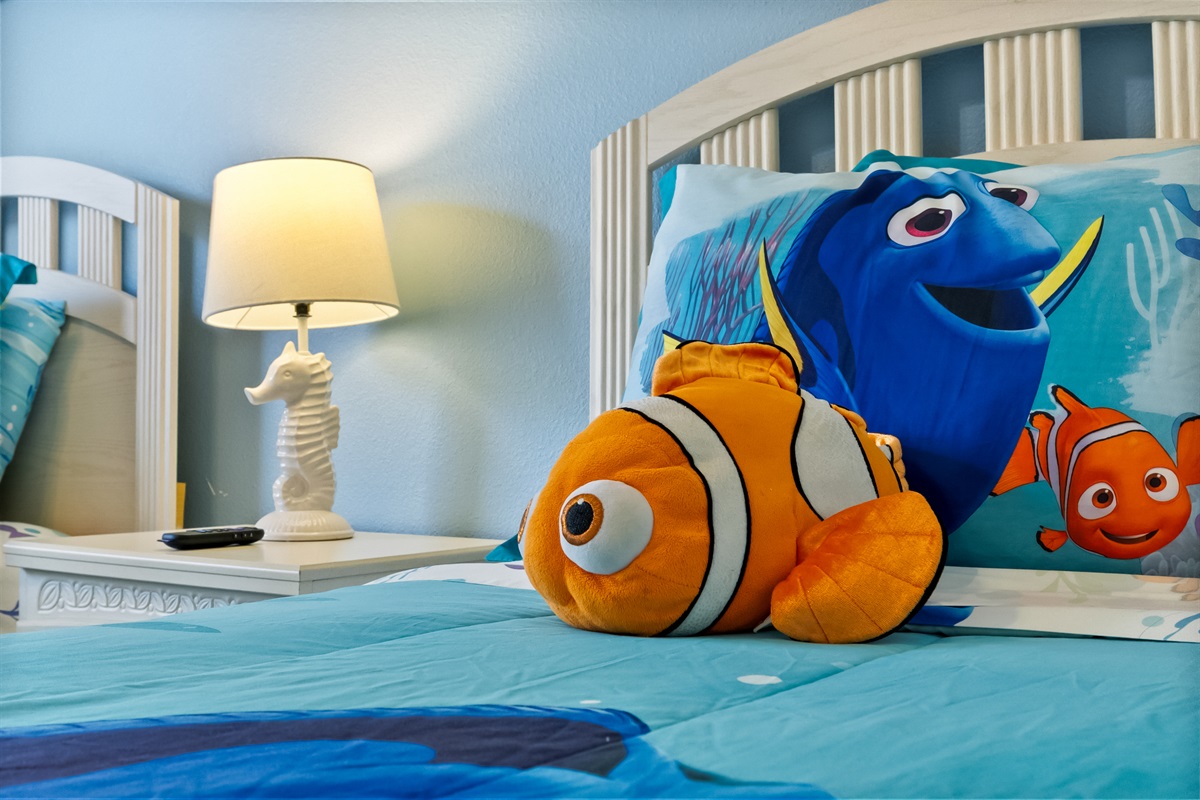 Nemo and Dory like to sleep in this room...obviously!