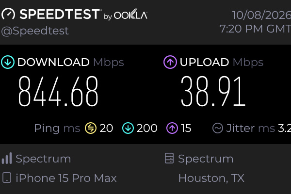 WiFi speedtest - fast speeds!