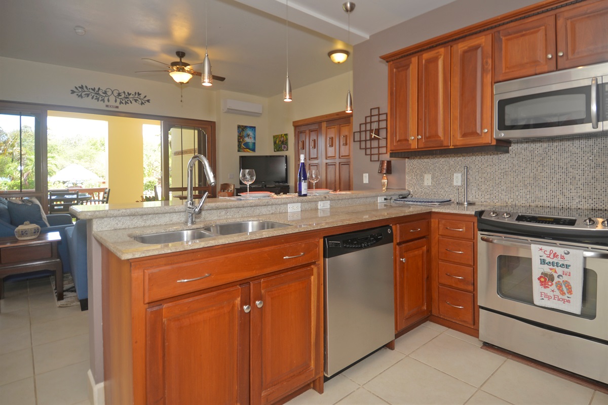 Kitchen and Living Room