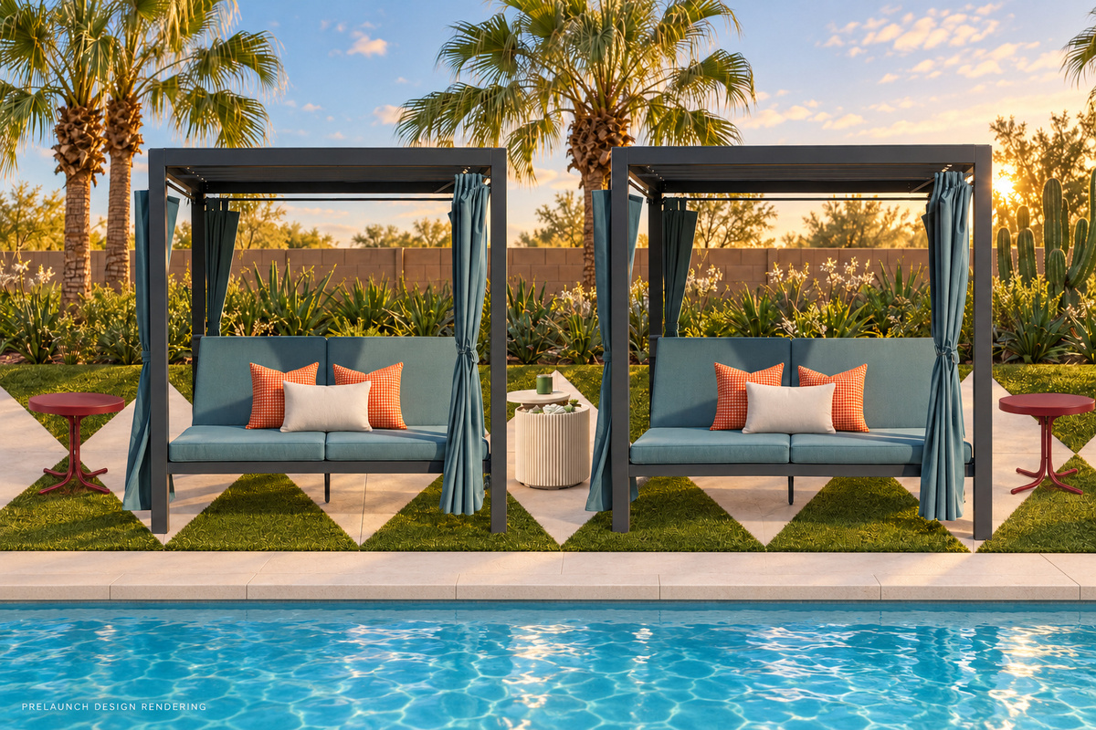 {Poolside Cabanas} Claim a shaded cabana, stretch out with your favorite book, and settle into Scottsdale vacation mode—with the heated pool just steps away.