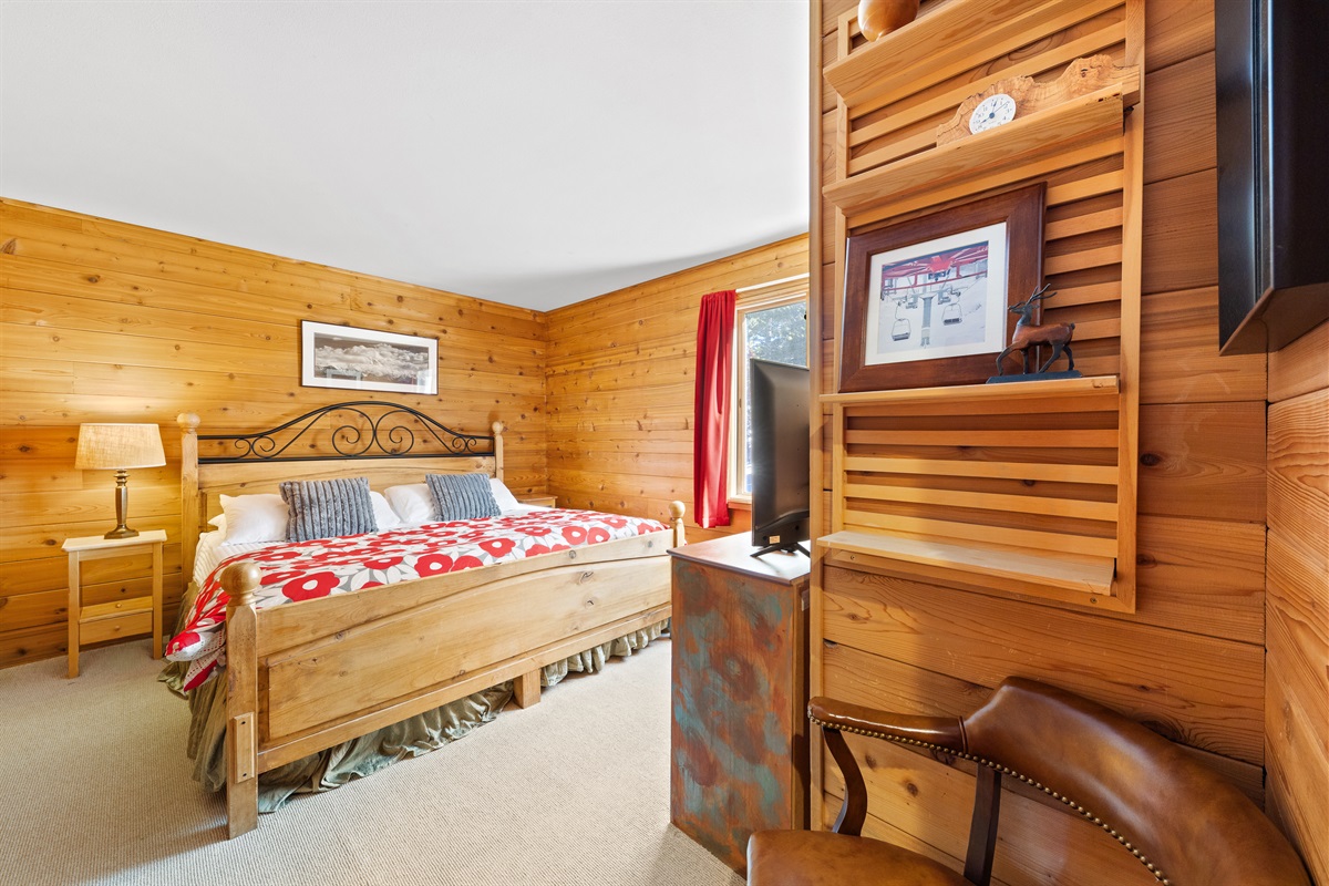 Bedroom #2 with King bed on main level