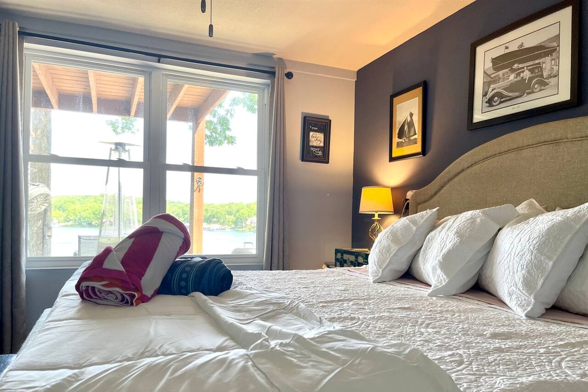 Great views from the King size bed