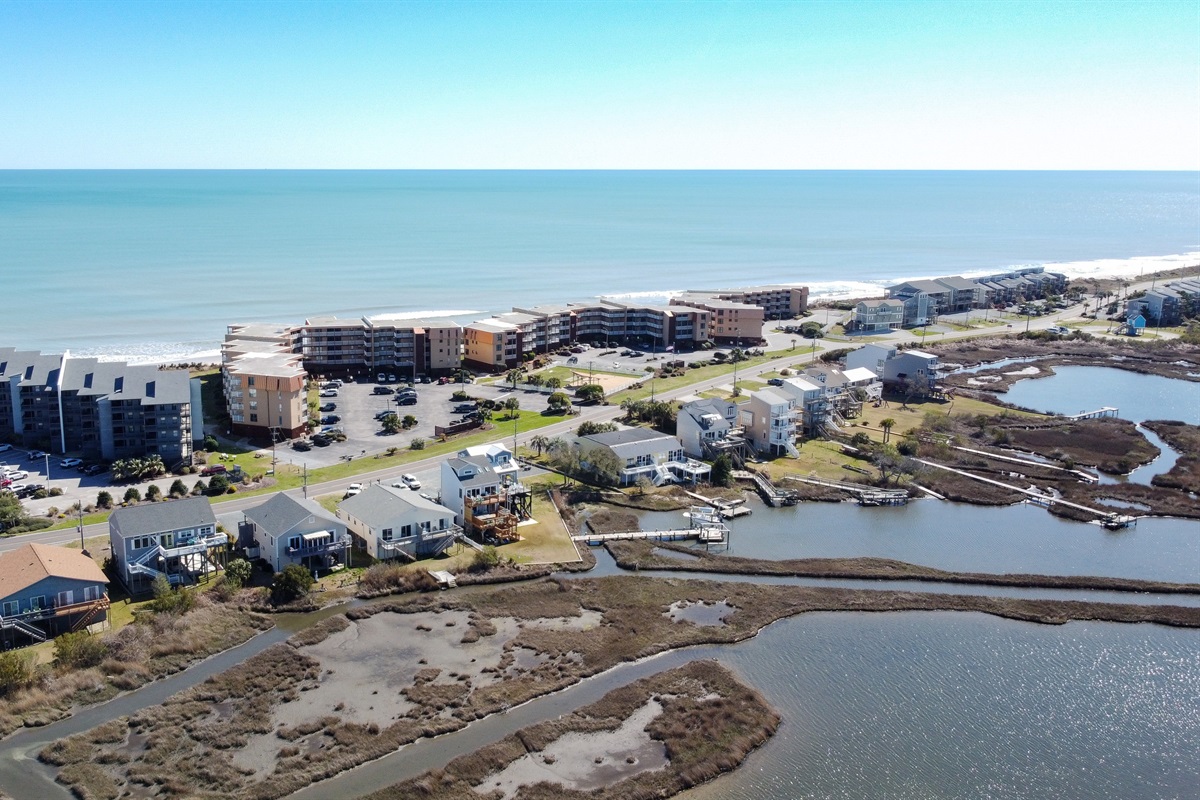 Aerial of Topsail Dunes