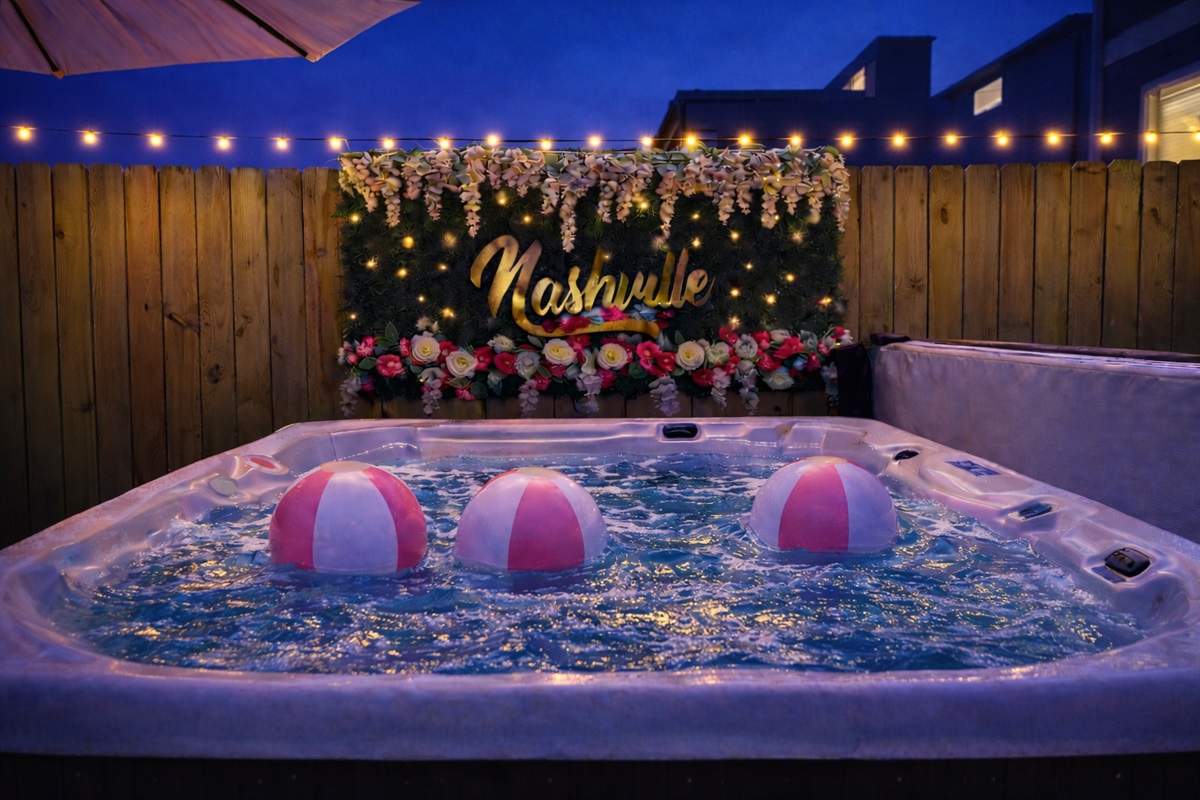 Hot Tub nights, string lights and all the Nashville vibes.