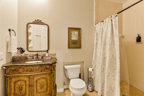 Lower level hall full bathroom
