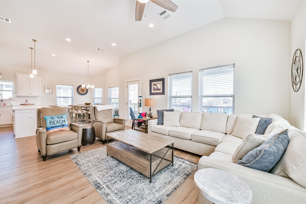 Ample seating in living room