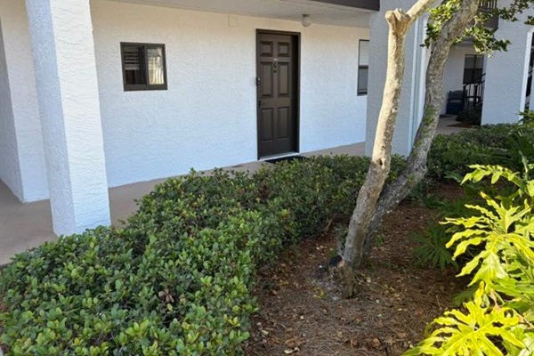 Front Door Step Free Access, view from Parking Area