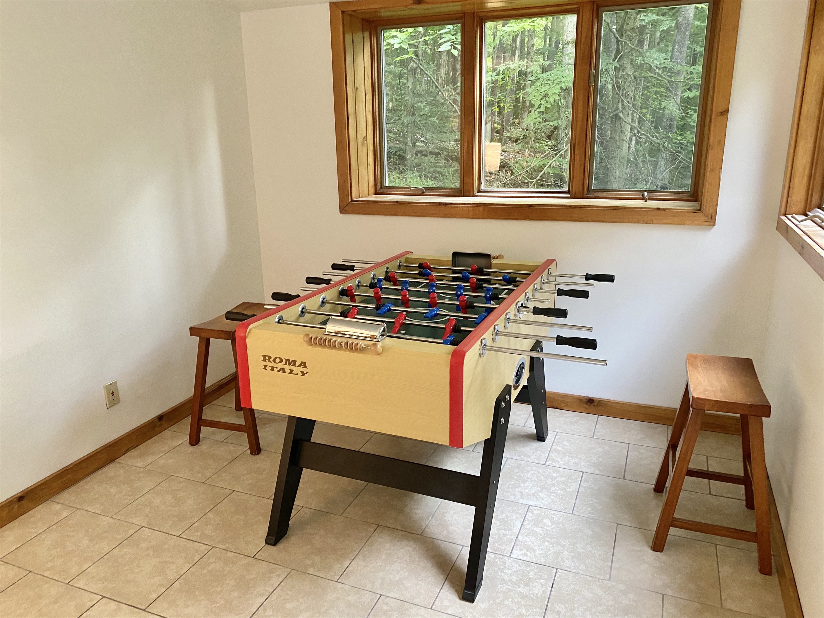 Foosball and NBA Jams arcade.  