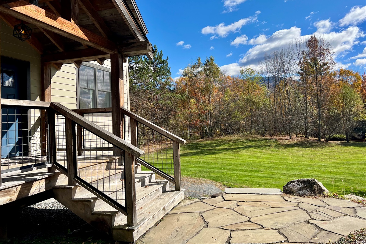 Front Door and Side Yard