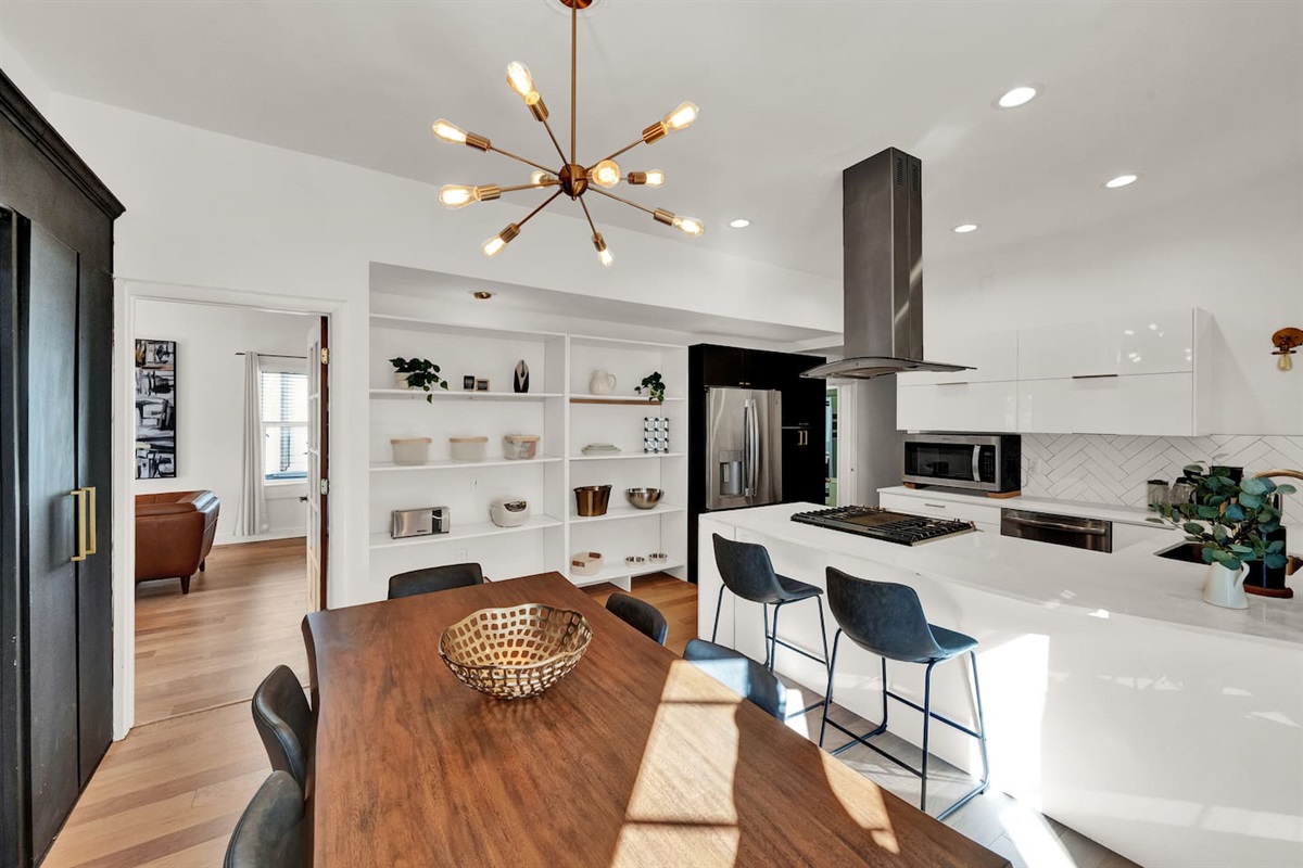 "We stayed over Thanksgiving holidays with family and friends. The kitchen is spacious which allowed us to cook and the grocery store is across the street which was very convenient. Love this place and will definitely be back." -Bambi (Nov 2024)