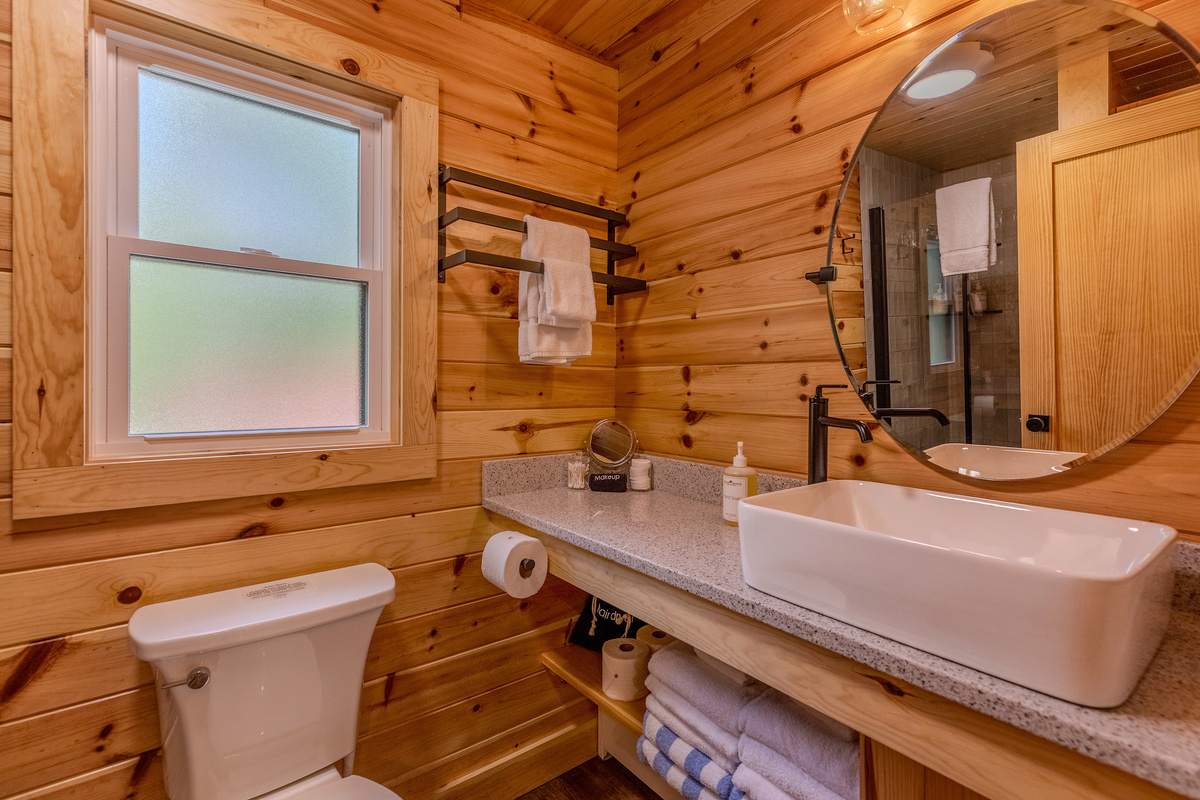 Heated bathrooms, and plush robes for a "spa-at-home" feel.
