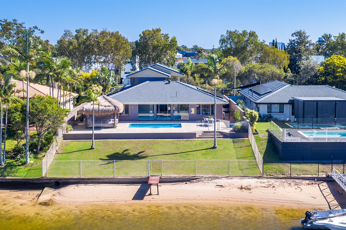 Rear view of property