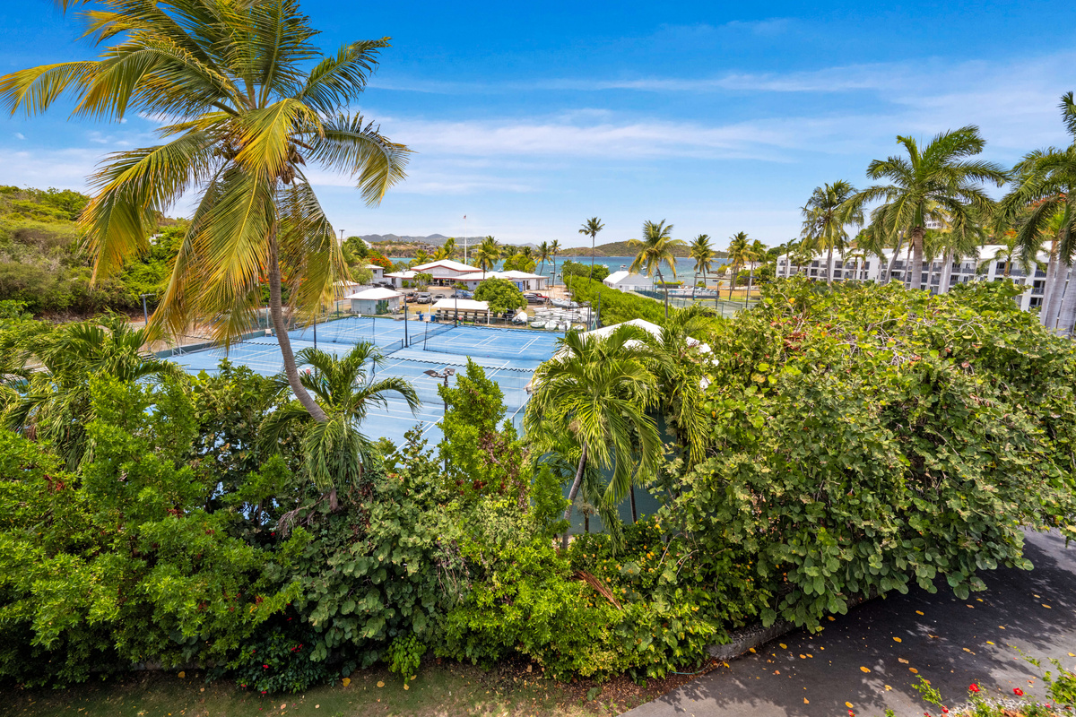 An unforgettable bird's-eye view showcasing the beauty of the resort and St. Thomas.